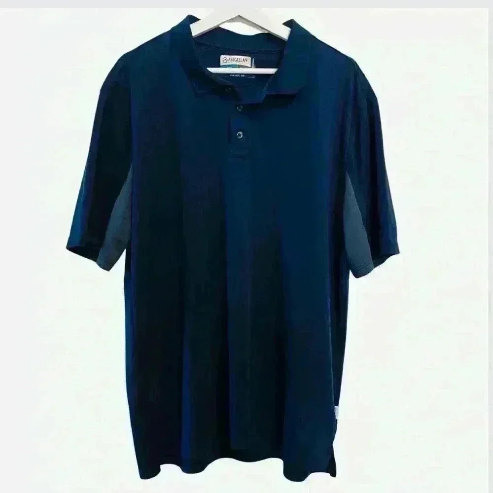 Magellan Outdoors men’s shirt XL short sleeve polo golf athletic casual Academy